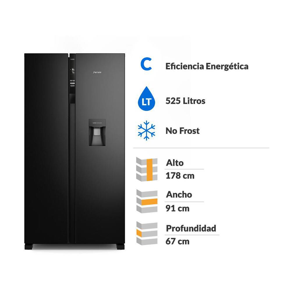 Refrigerador Side By Side Fensa SFX530B / No Frost / 529 Litros / C image number 1.0